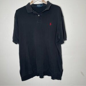 POLO RALPH LAUREN BLACK POLO COLLARED SHIRT SZ MENS XL